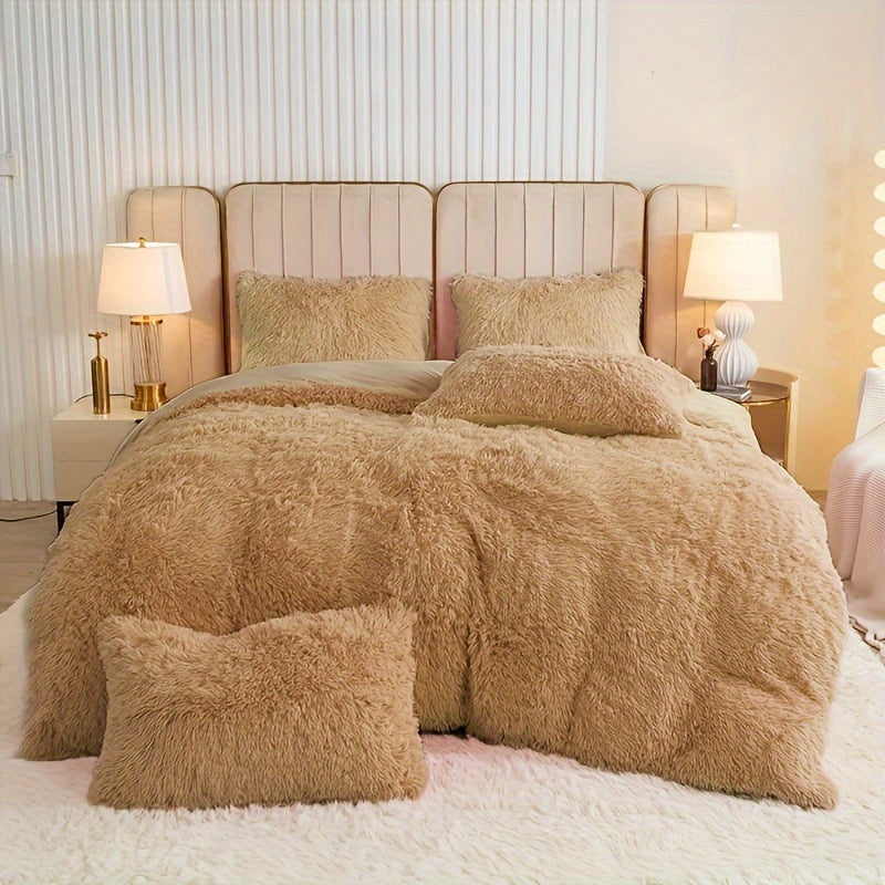 Ultra Plush Plush Bedding Set with Zipper - Luxury &amp; Comfort