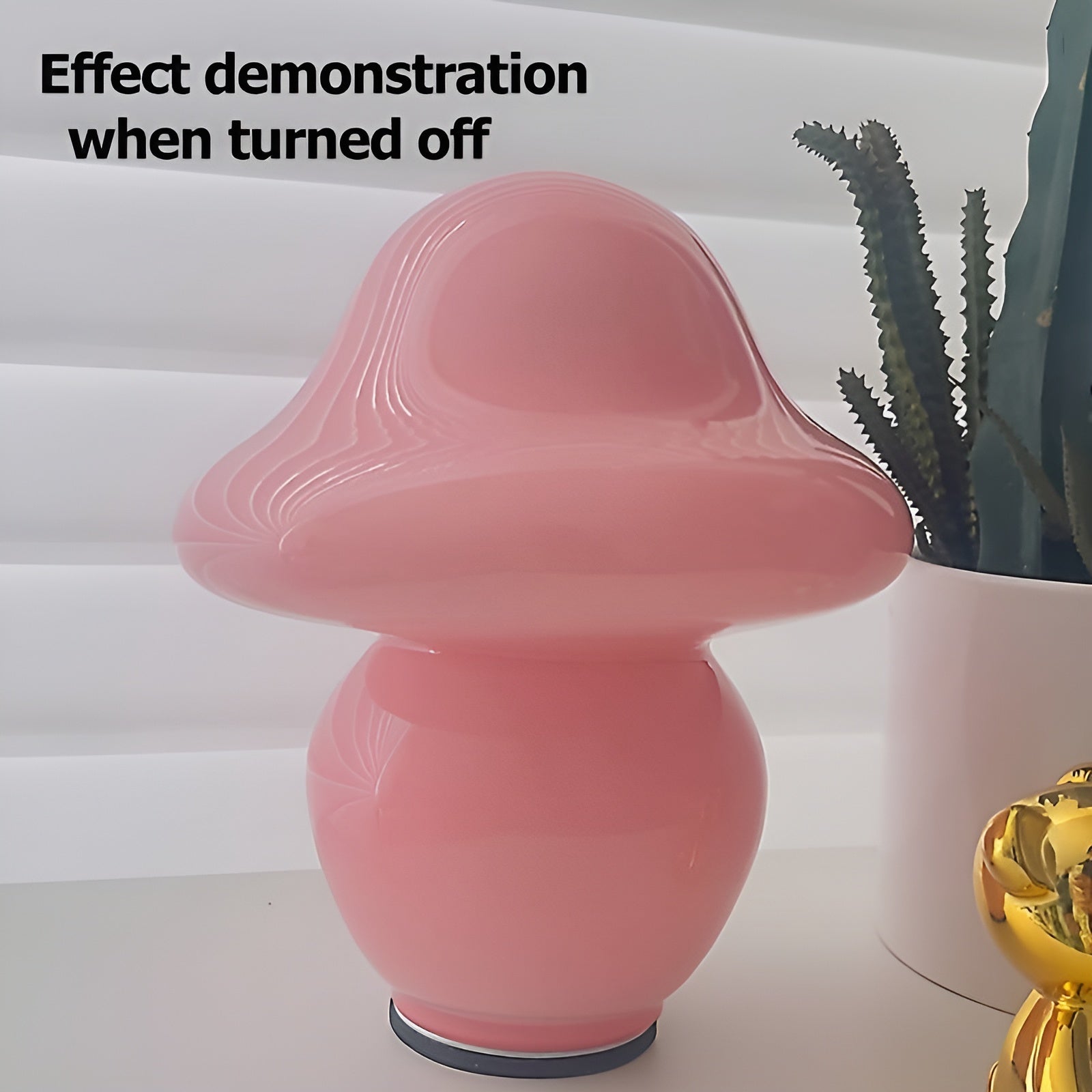 MushroomDream Lamp – Förtrollande Glasbelysning med Svampmotiv