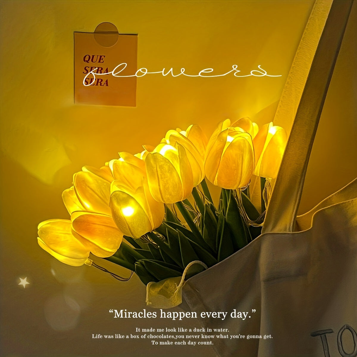 LumiBloom – 10x Tulip LED Table Lamps Bouquet