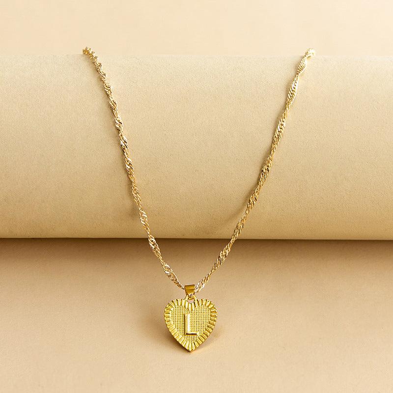 Amara - Elegant Golden Heart Necklace