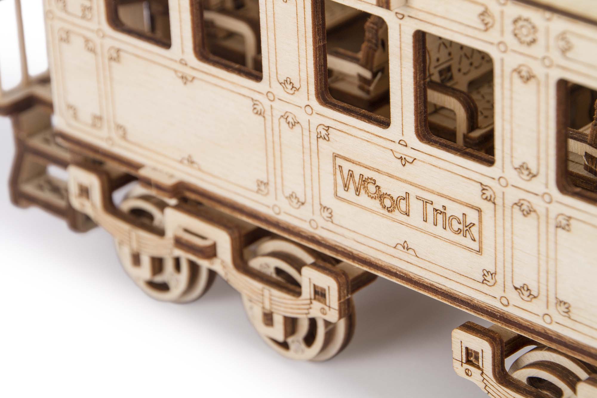 TrainCraft 3D Puzzle - Historic Locomotive with Wagon