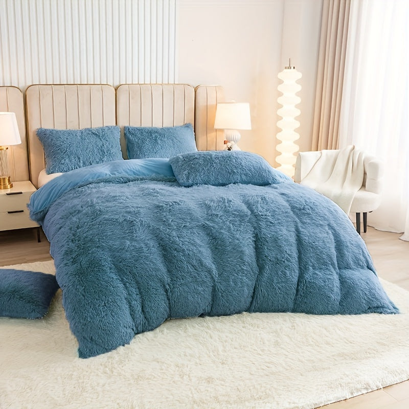 Ultra Plush Plush Bedding Set with Zipper - Luxury &amp; Comfort