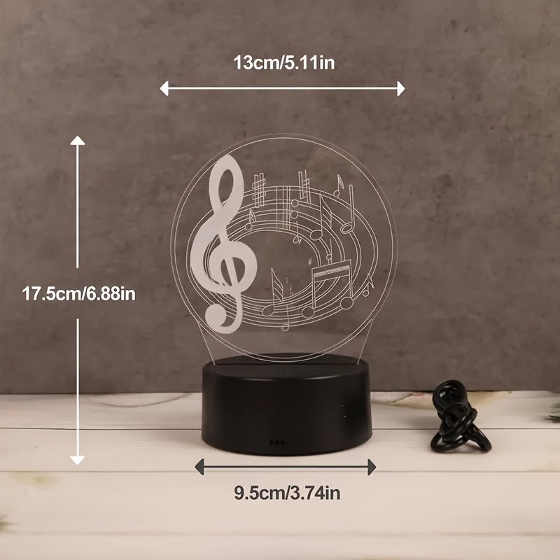 MelodyGlow Lamp - USB Desk Lamp with Music Symbols