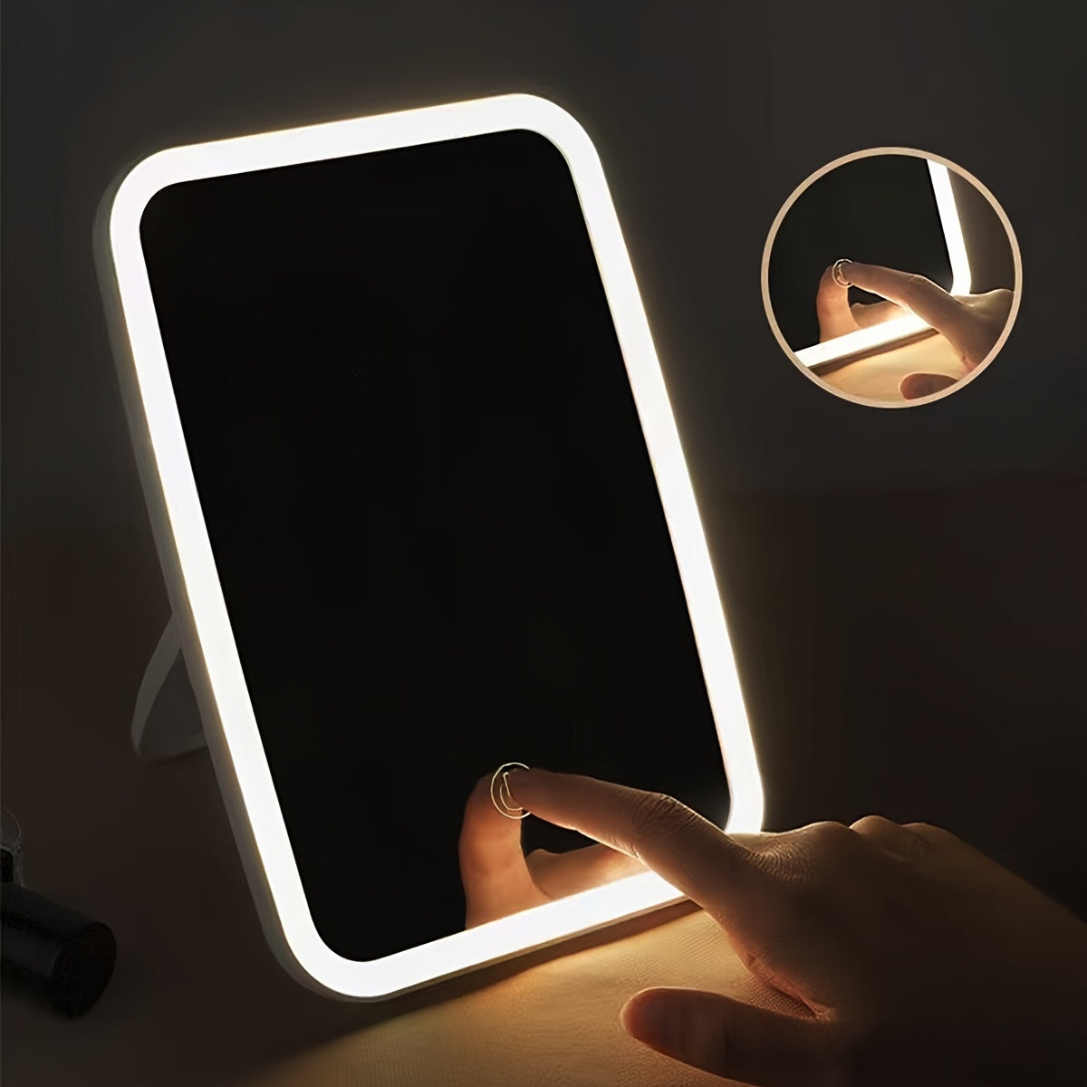 BloomMirror - Elegant LED Makeup Mirror USB Rechargeable