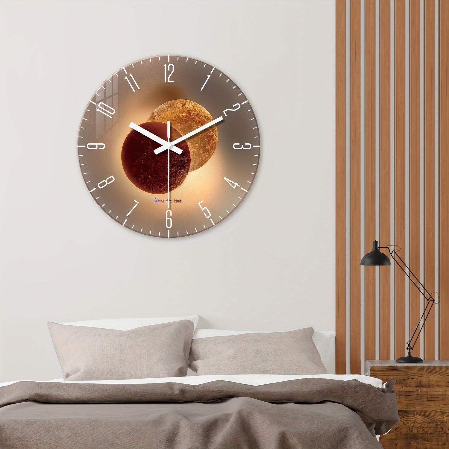 CosmicLight Clock – Design Wall Clock with Planet Theme