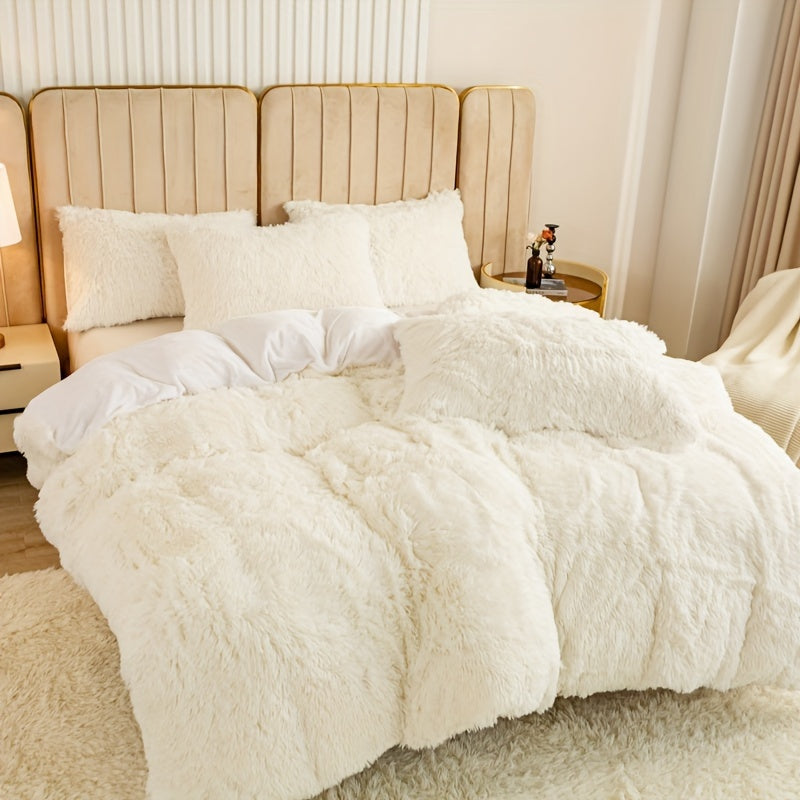Ultra Plush Plush Bedding Set with Zipper - Luxury &amp; Comfort