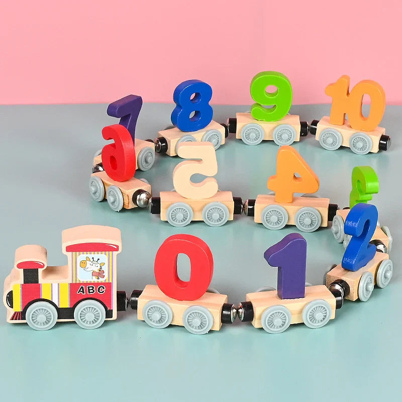 Magnetic Number Train - Learning Toy