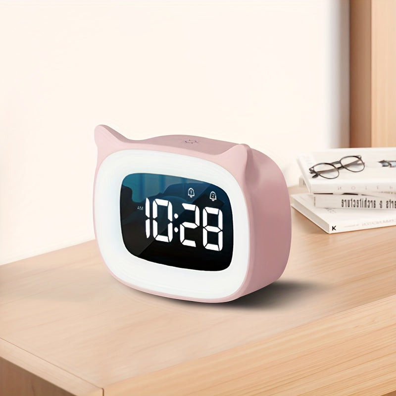 KittyGlow - Charming Cat Alarm with Night Light
