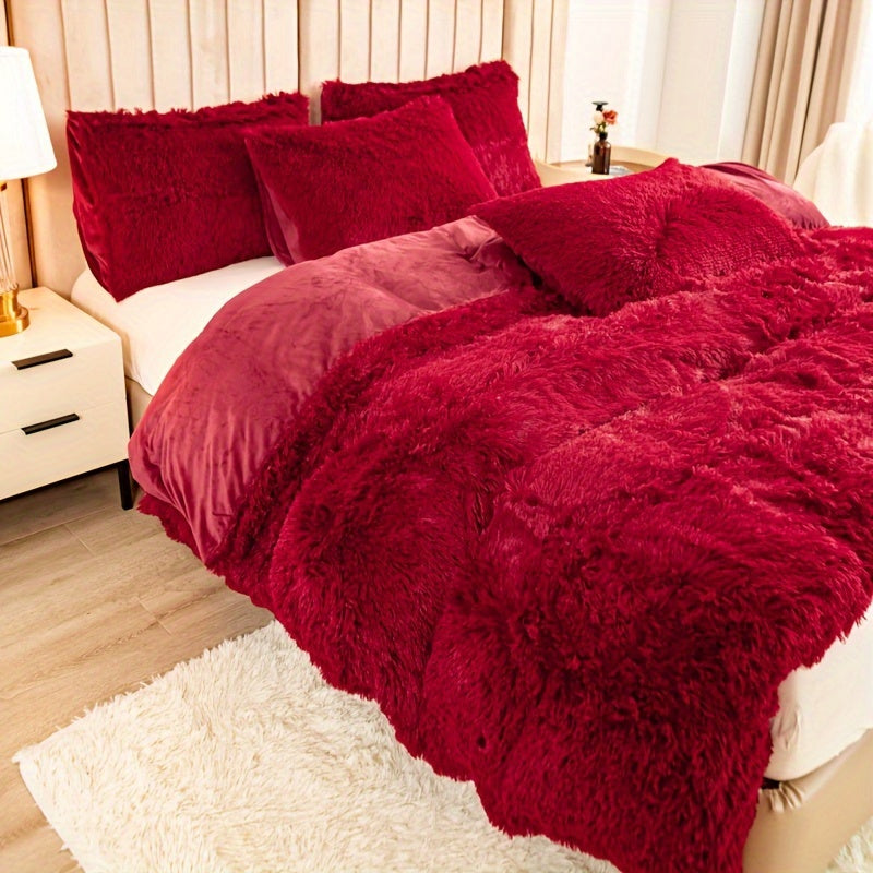 Ultra Plush Plush Bedding Set with Zipper - Luxury &amp; Comfort