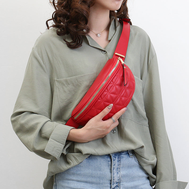 HazelBag - Trendy Höftväska med Rutmönster