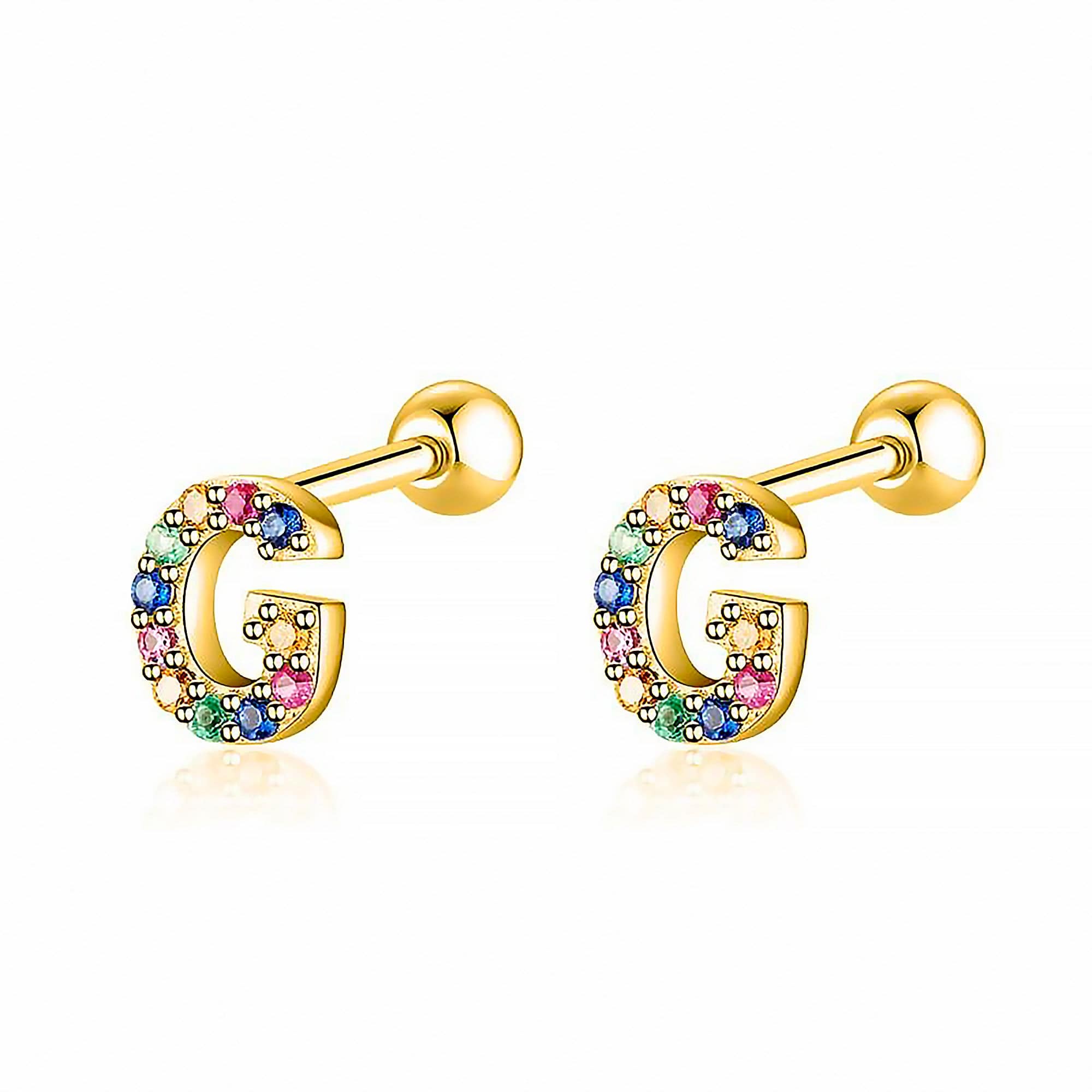 Vibrant Colorful Letter Earrings - Letria