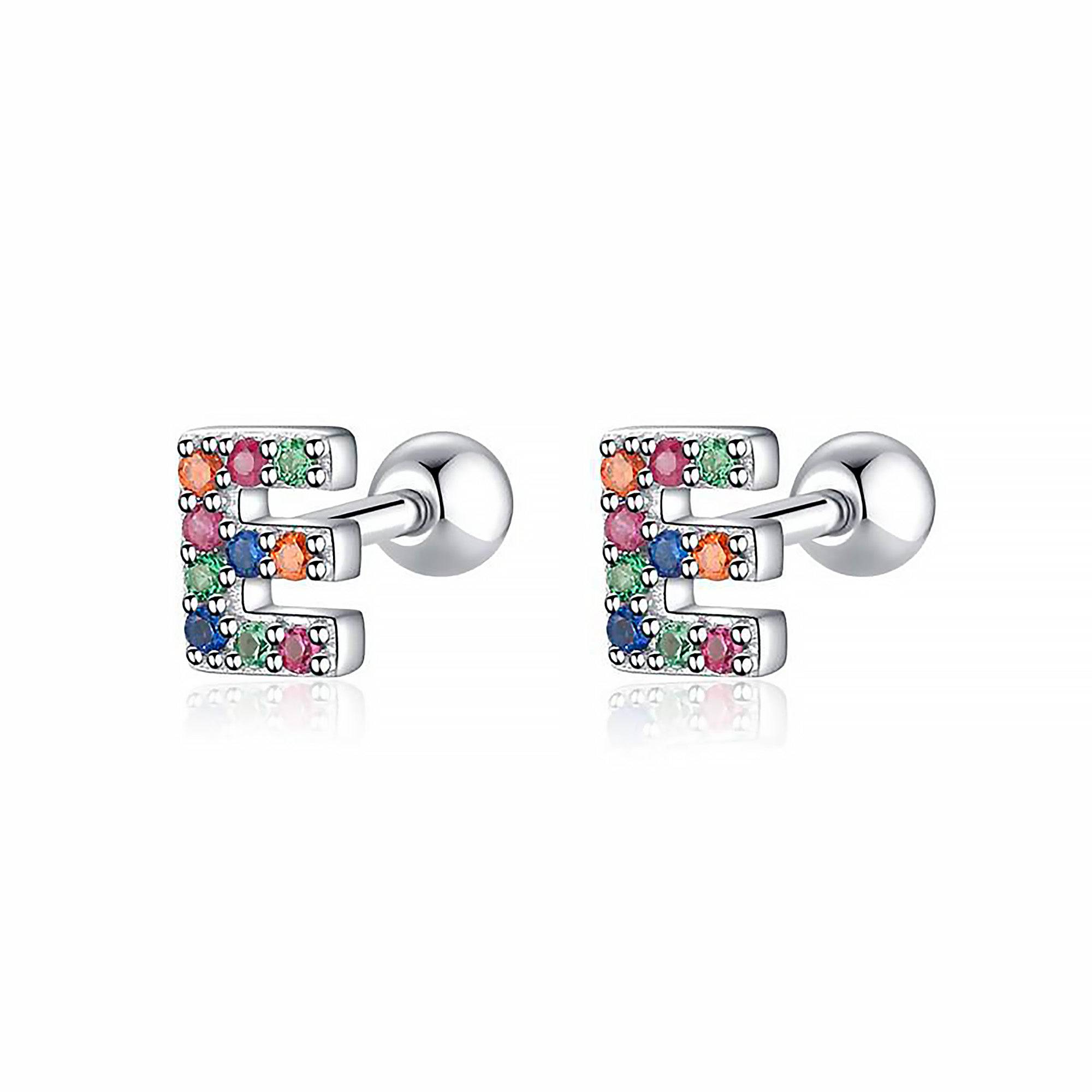 Vibrant Colorful Letter Earrings - Letria