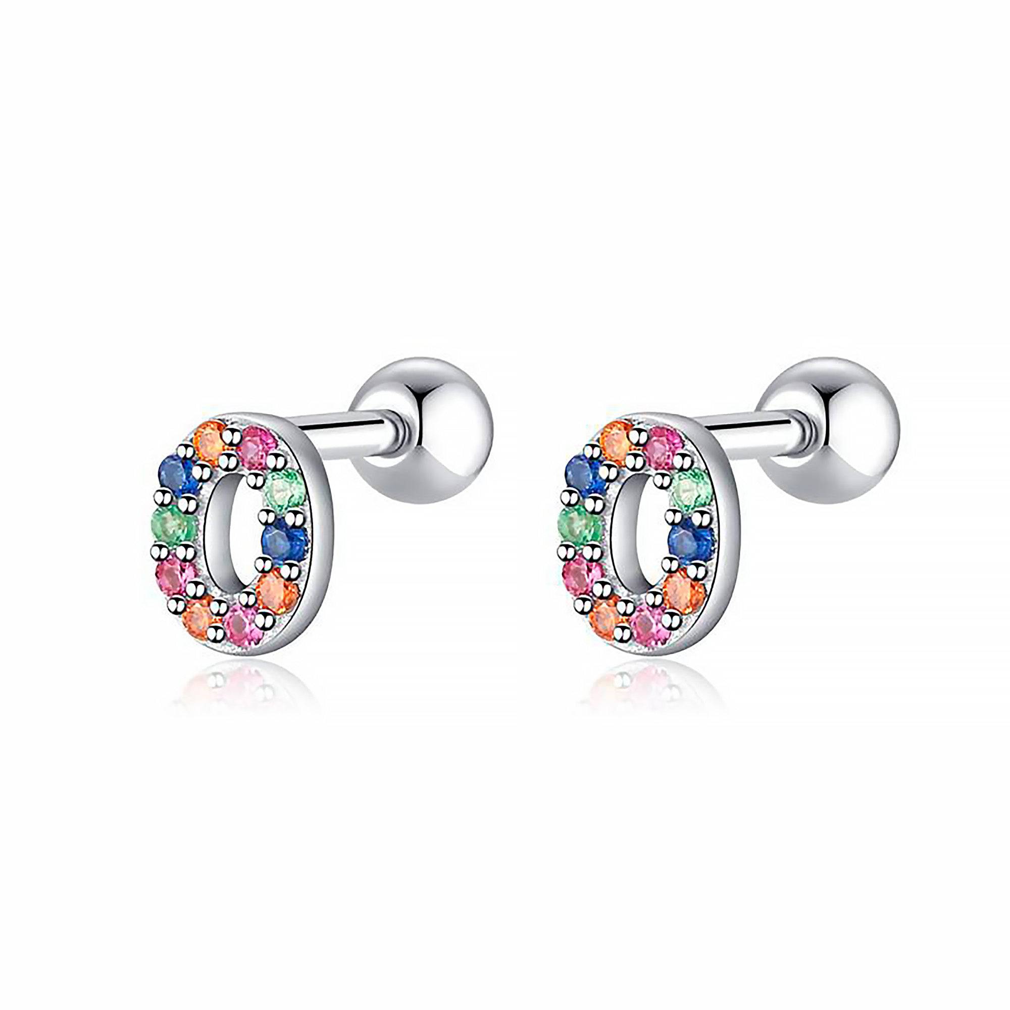 Vibrant Colorful Letter Earrings - Letria