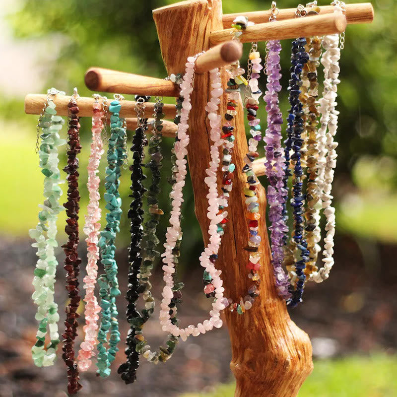Elegant Polished Crystal Necklace - Lina
