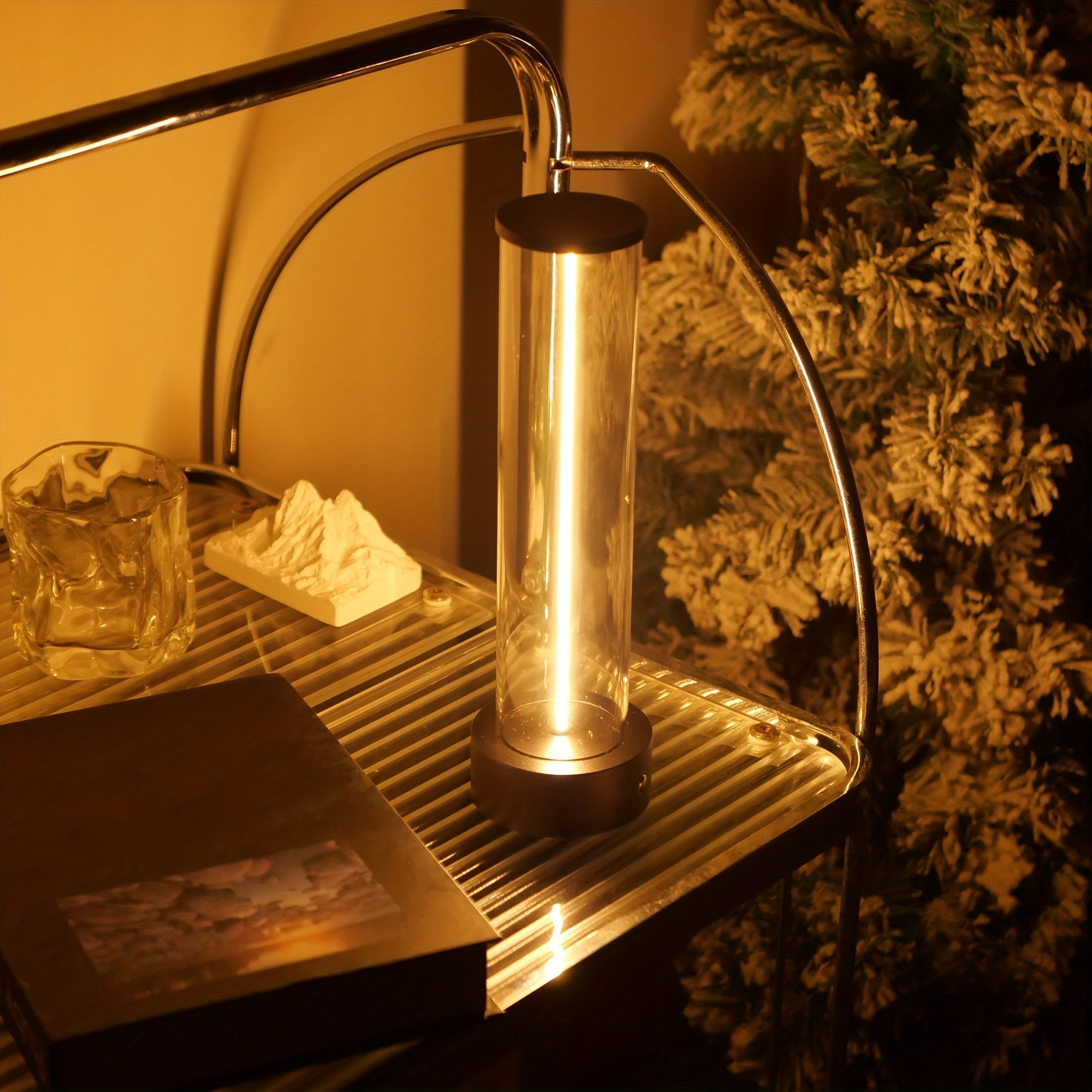 TouchGlow – Wireless LED Table Lamp with Charging Port