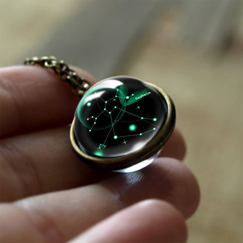 Sofias Glas 12 Zodiac Signs Protection Pendant - Enchanting Protection for Your Zodiac Sign