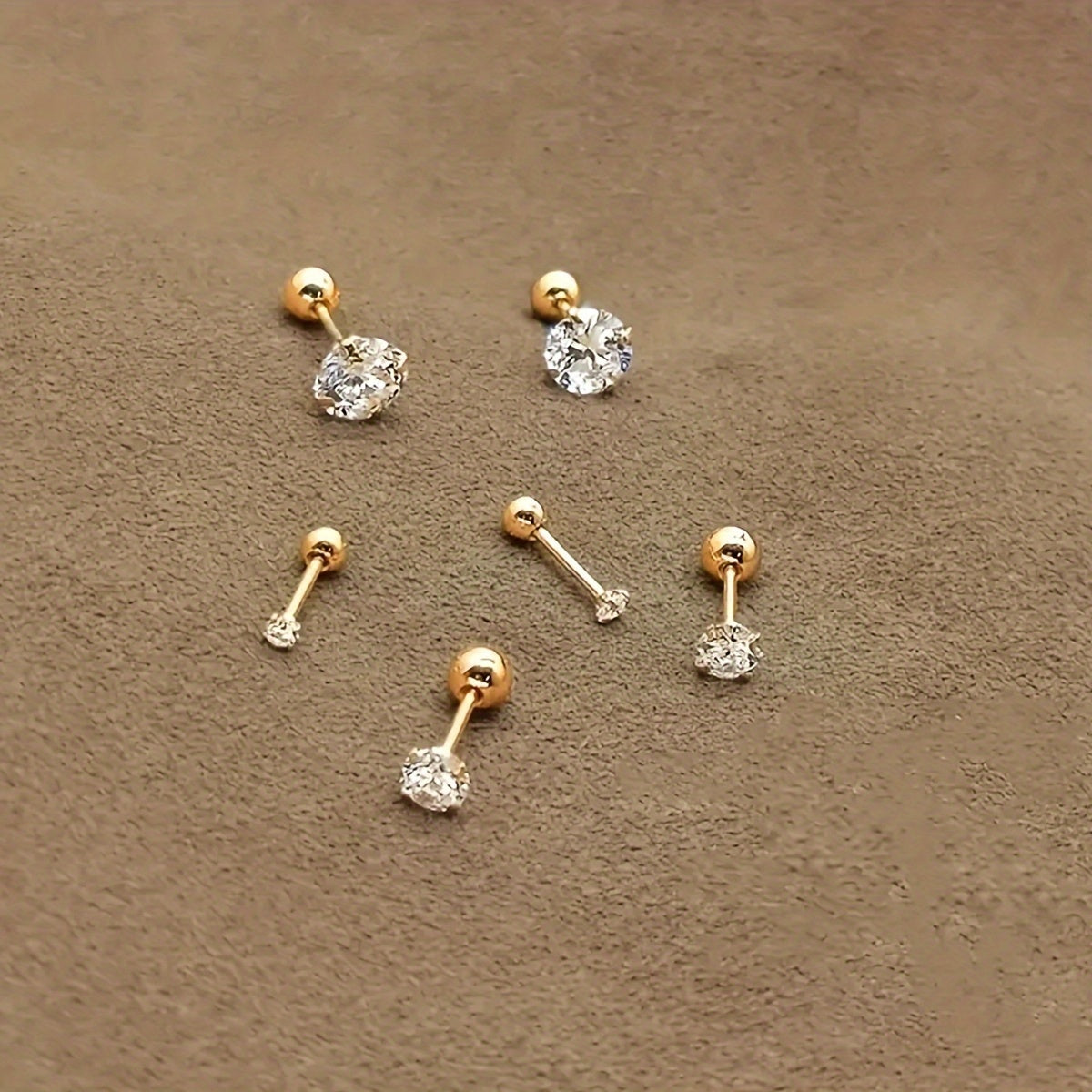 Lumen Sparkle - Timeless Titanium Zirconia Earrings