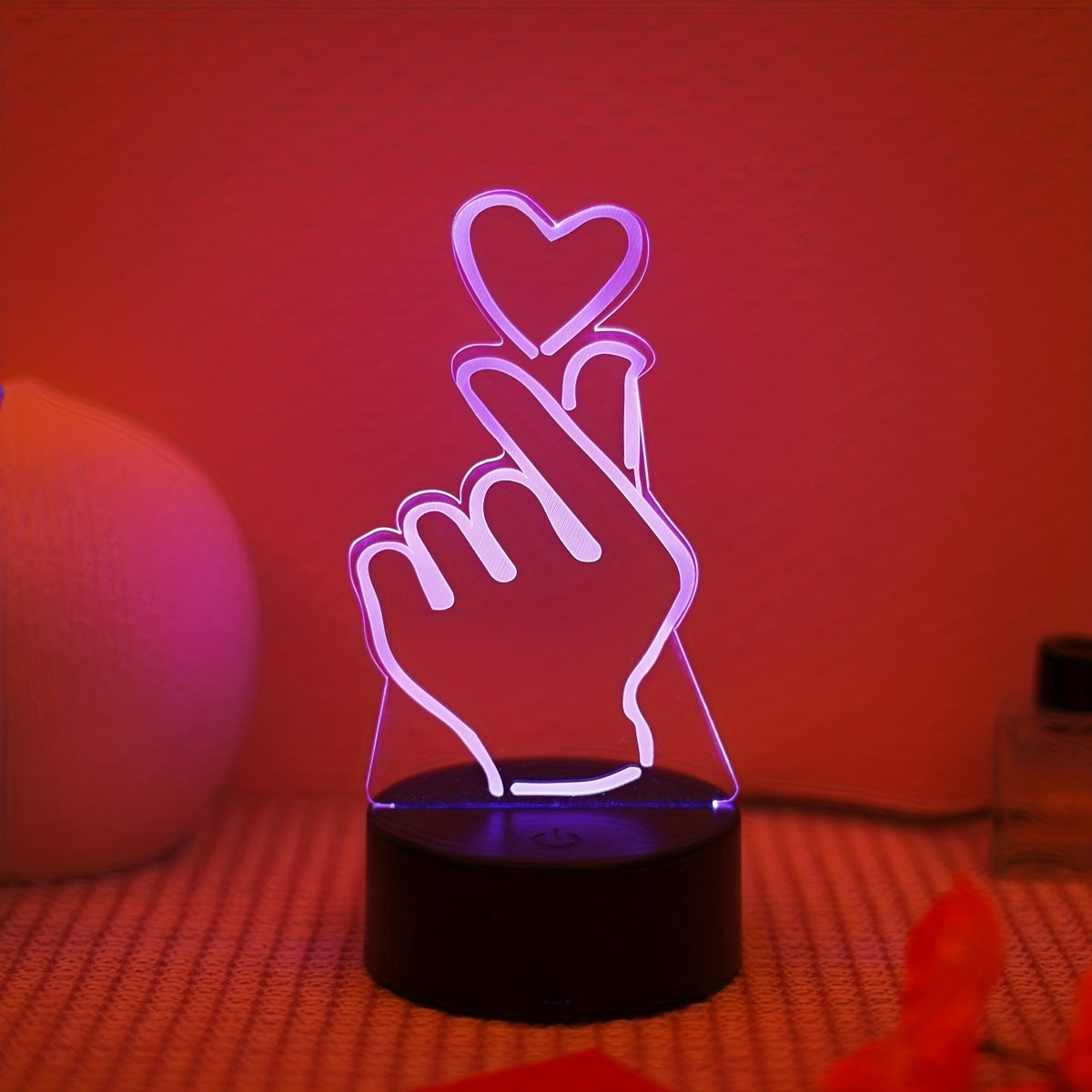 IllumiHeart - Colorful LED night light with touch control