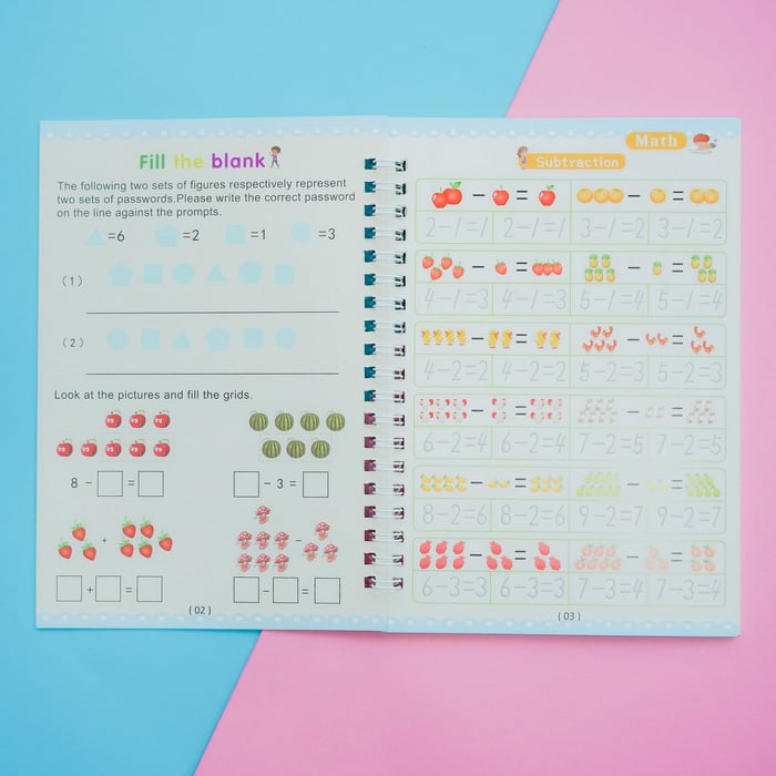 ScribbleJoy Book - Reusable Educational Writing Book for Children