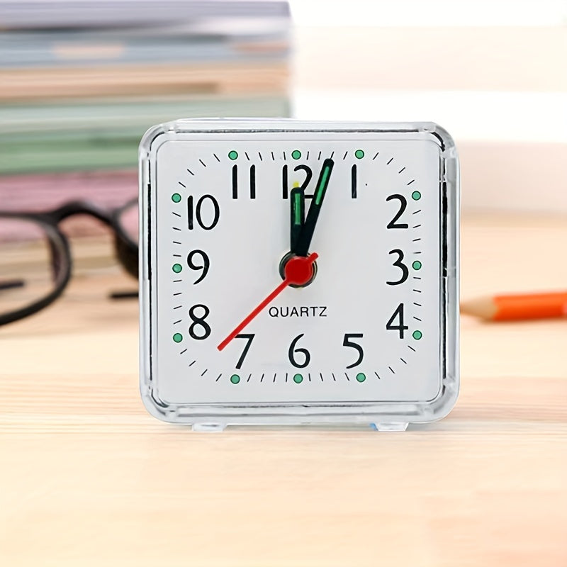 TimeSquare – Minimalist White Alarm Clock for Office &amp; Bedroom