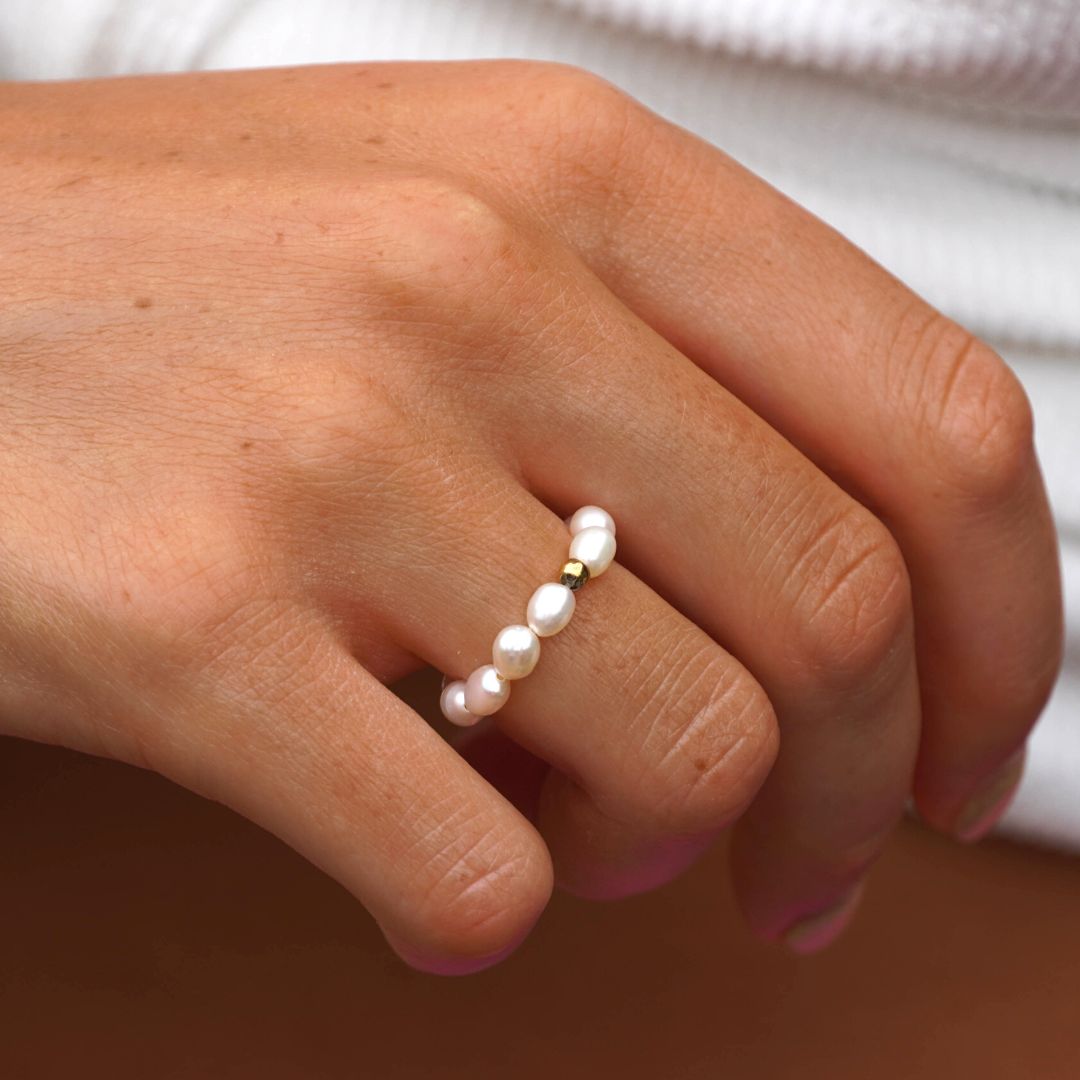 Elegant Ocean Pearl Ring for Women - Unique Pearl Jewelry