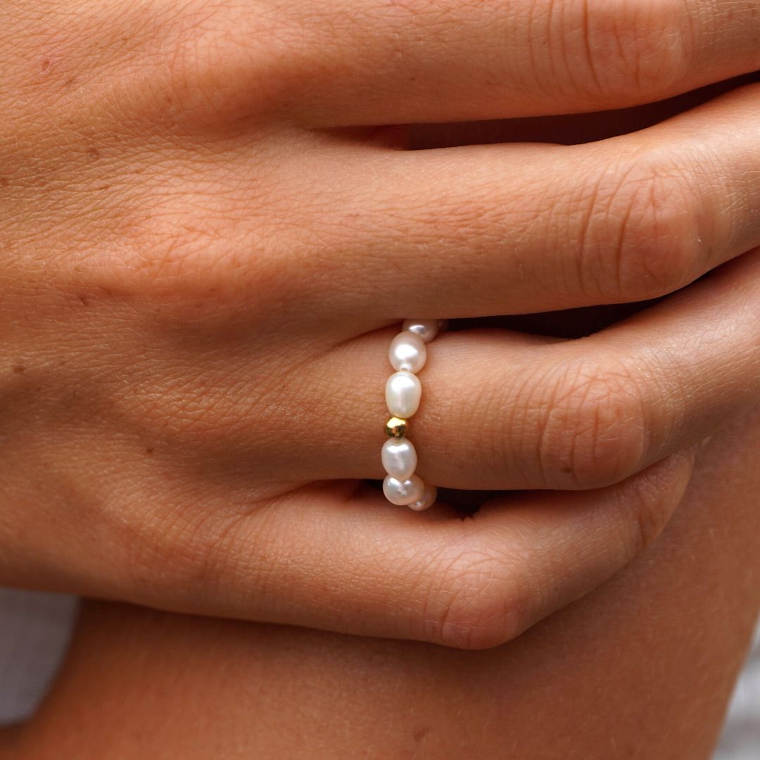 Elegant Ocean Pearl Ring for Women - Unique Pearl Jewelry