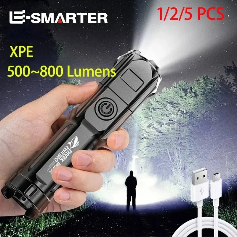 PowerBeam - Rechargeable LED Flashlight with Zoom