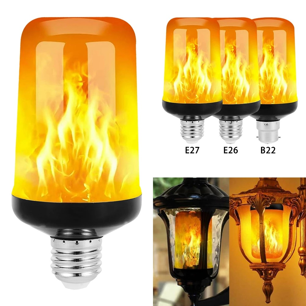 FlameGlow - LED Party Lamp with 4 Fire Modes