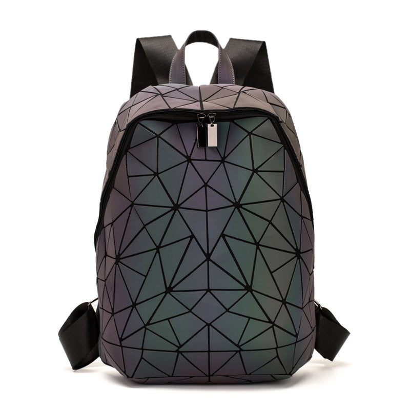 GinaGlow - Geometric Glow-in-the-Dark Backpack