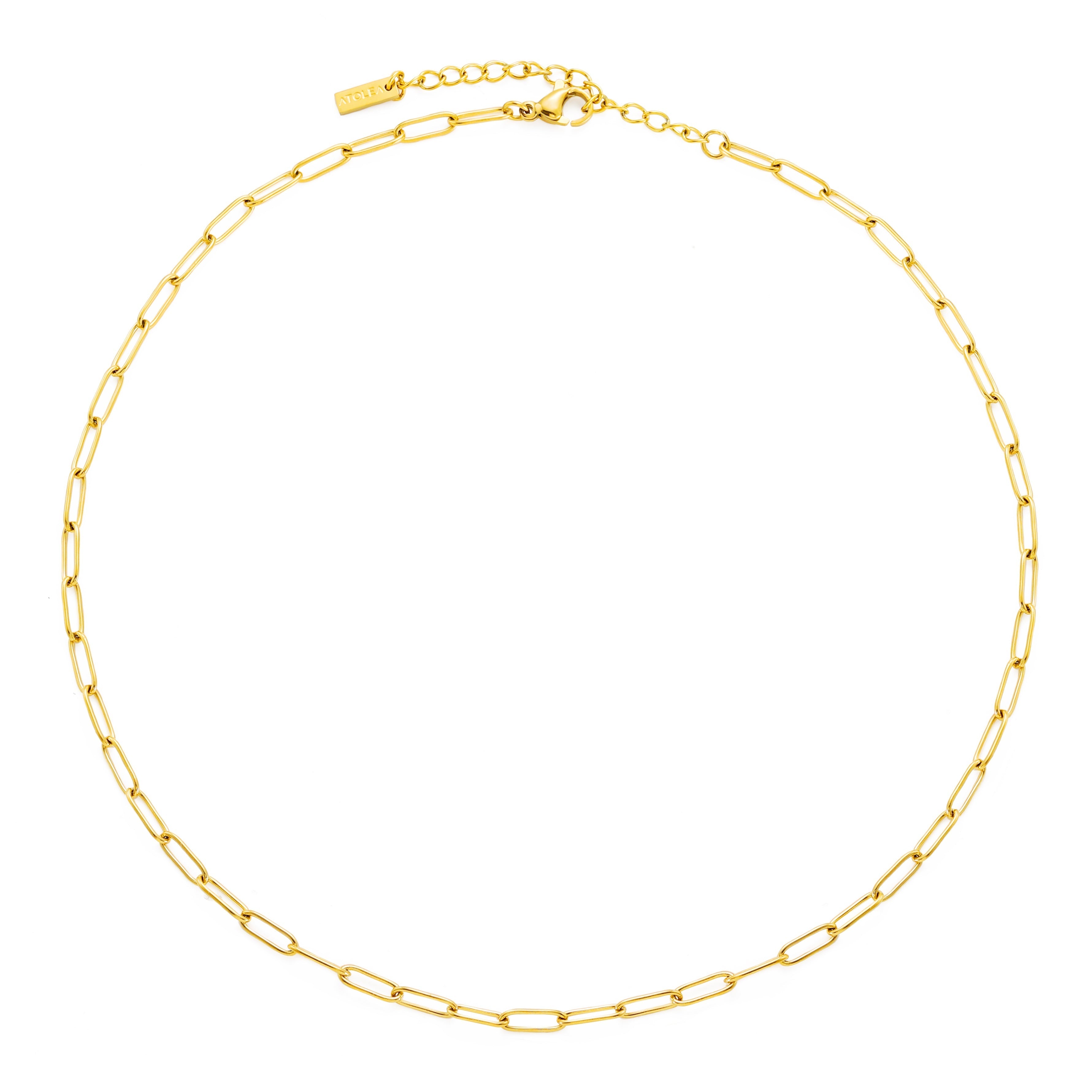 Stylish paper clip choker necklace - Lina 