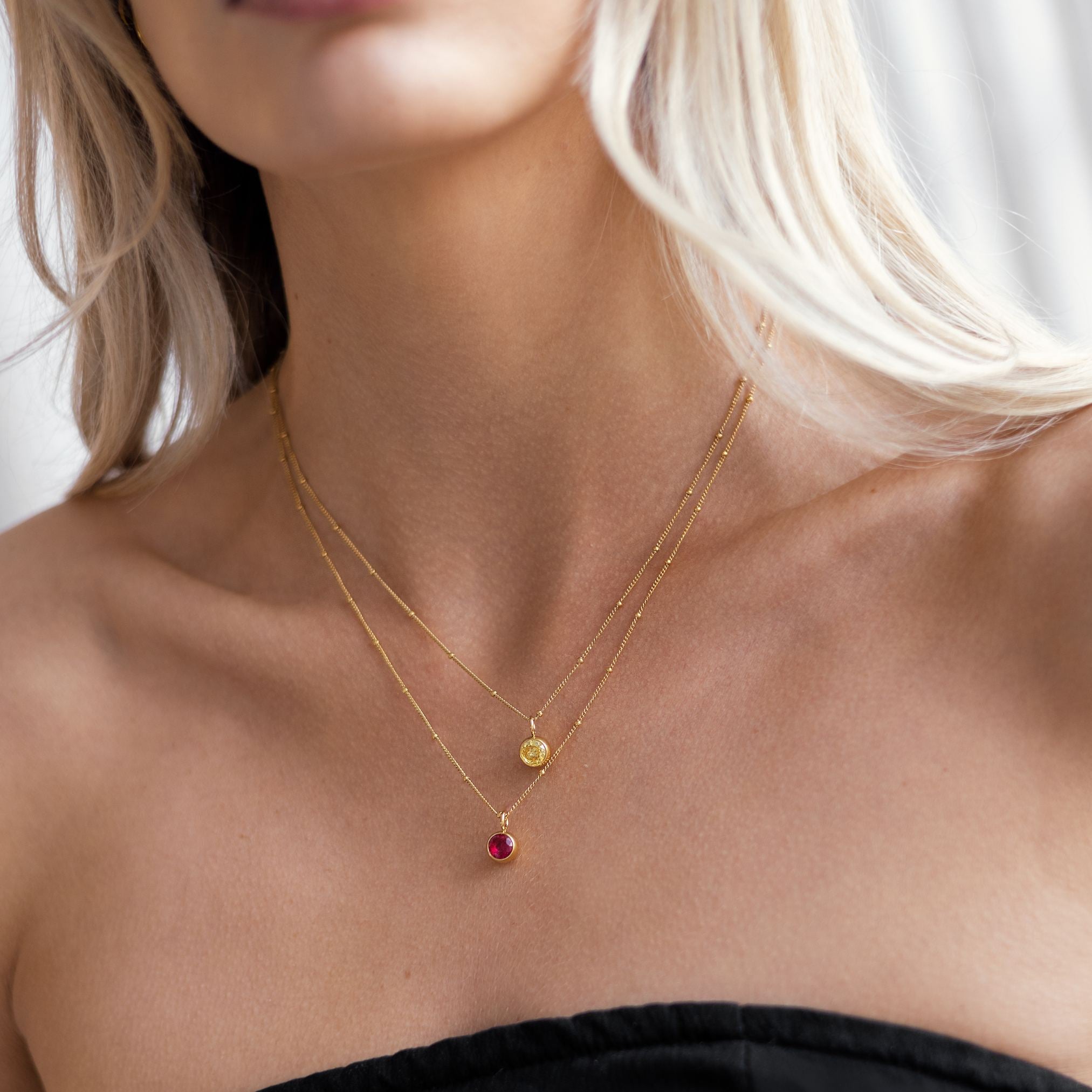 Aurora Birthstone Necklace - An Enchanting Connection