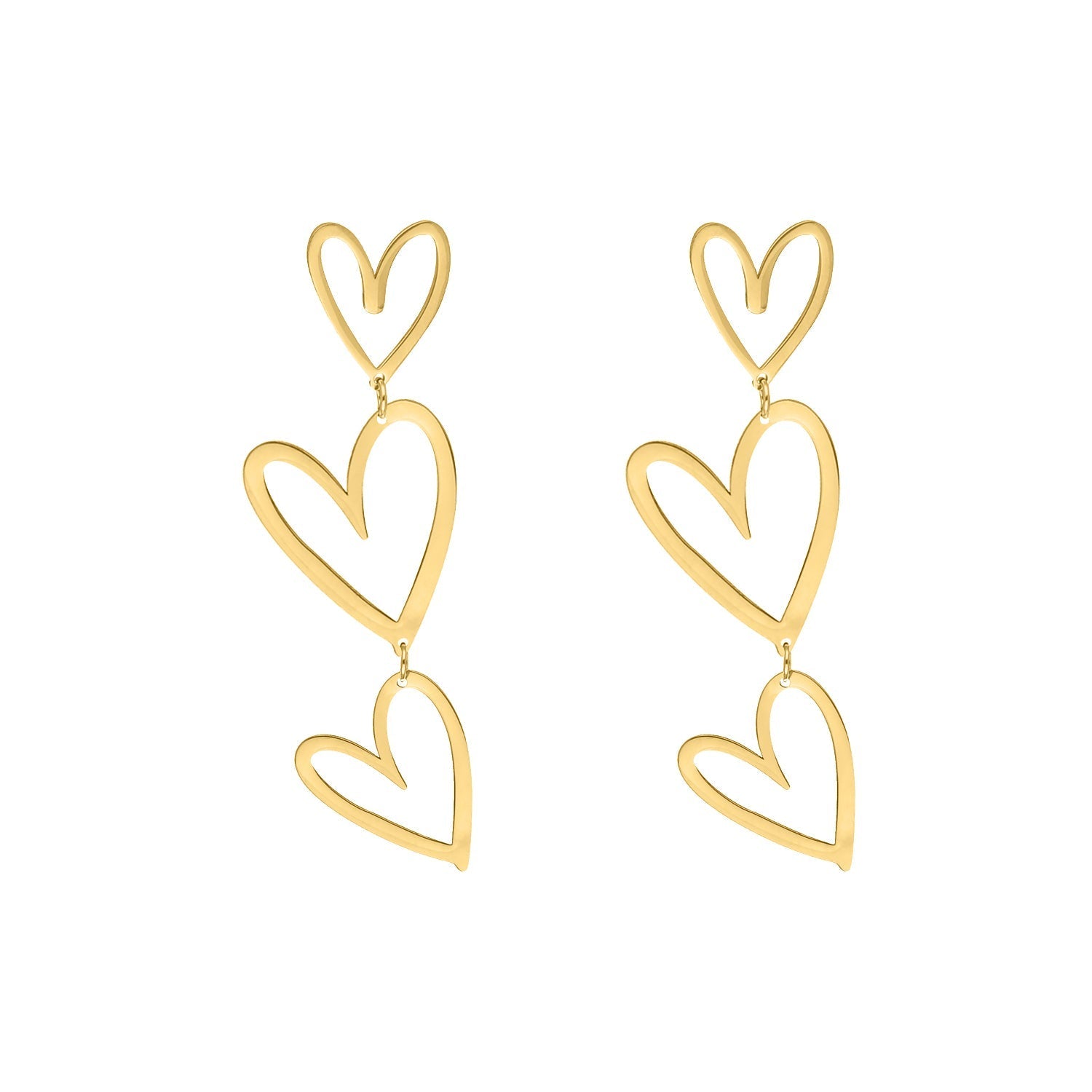 TripleHeart Earrings - Elegant &amp; Trendy Earrings