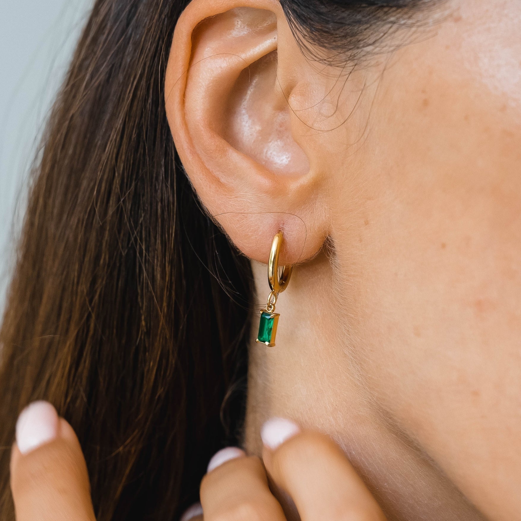 Liana Zee glitter earrings - Radiant ocean inspiration