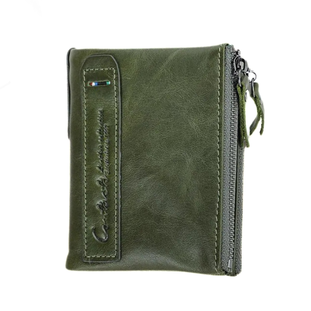 Compact Wallet - Stylish Double Zipper Wallet