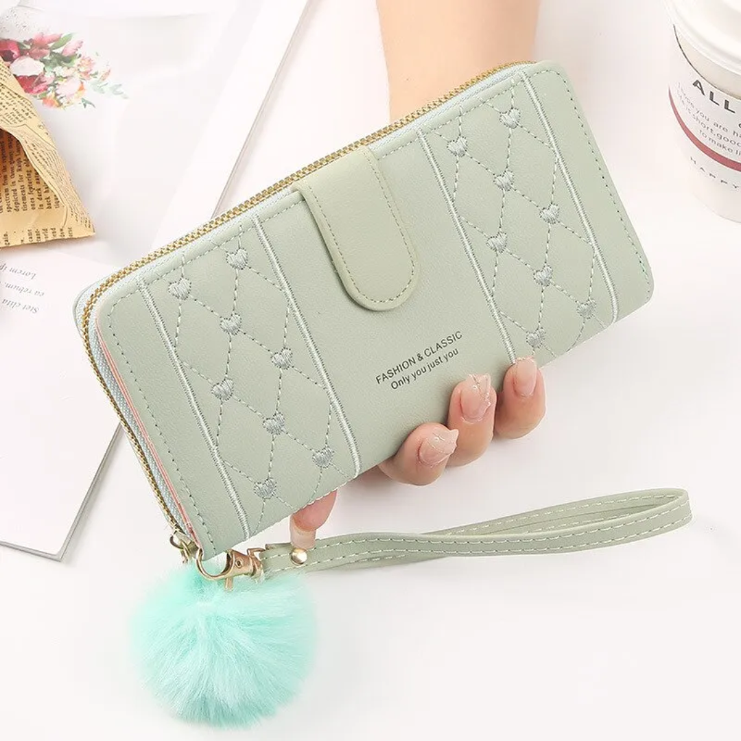 EmbroiWallet - Elegant Wallet with Wristband