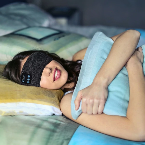 SnoozeMelody - Sound-Cancelling Bluetooth Sleep Mask for Peaceful Nights 