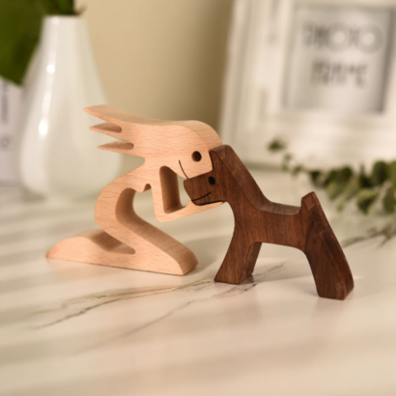 Wooden Sculpture – Handmade Wooden Statue for Interior Design