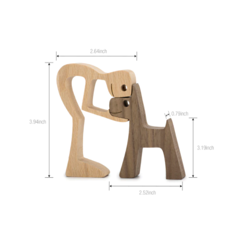 Wooden Sculpture – Handmade Wooden Statue for Interior Design