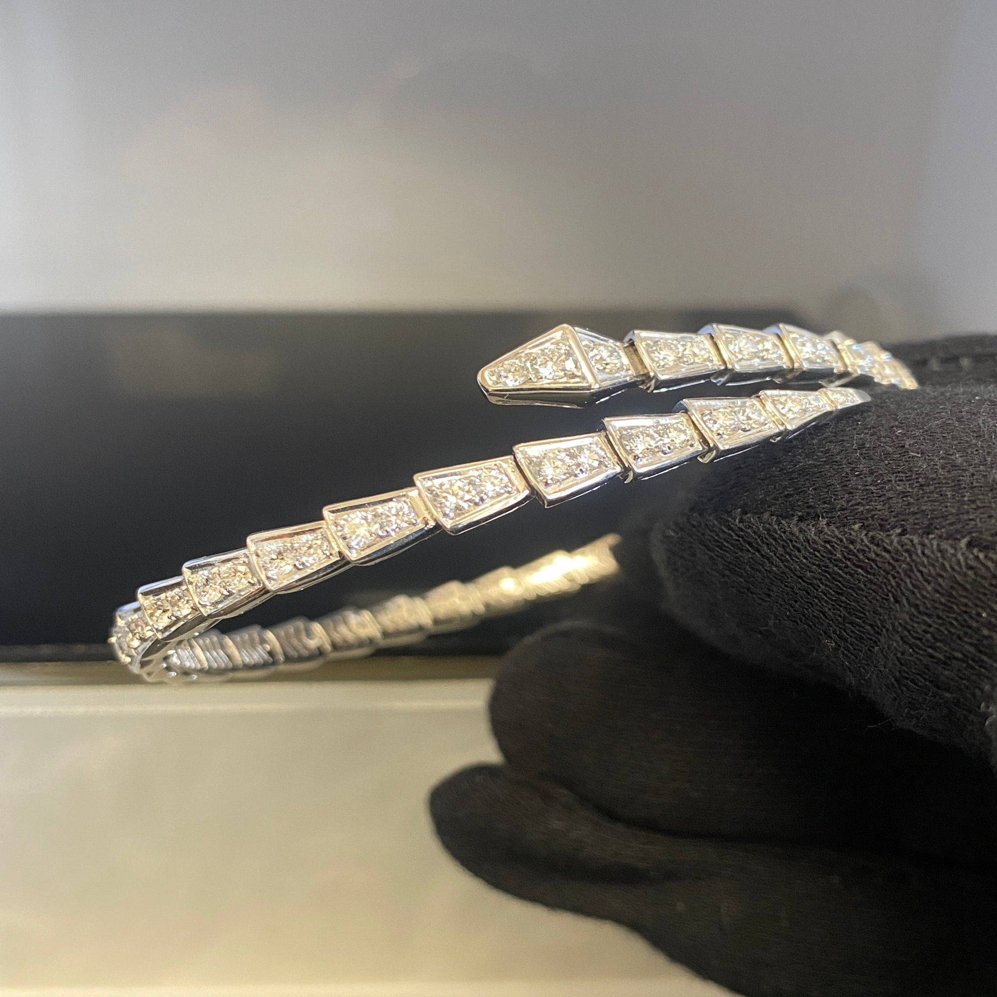 Eternity Band – Luxe Snake Chain with Shiny Surface