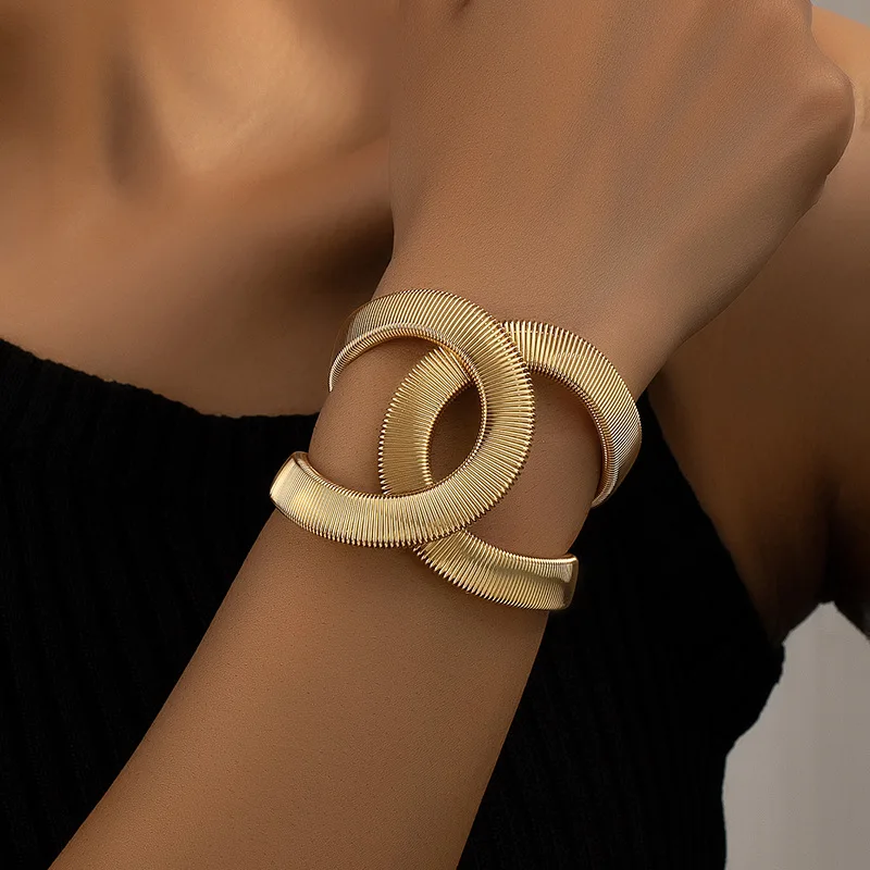 Elegant Double Gold Bracelet - Amara Collection 
