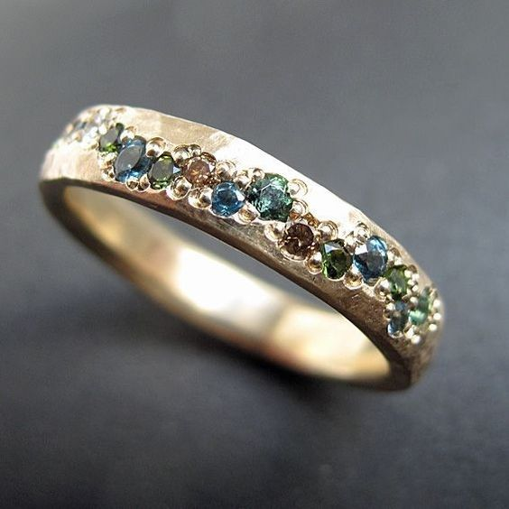 Charming Vintage Multicolored Gold Ring - Lysanne 