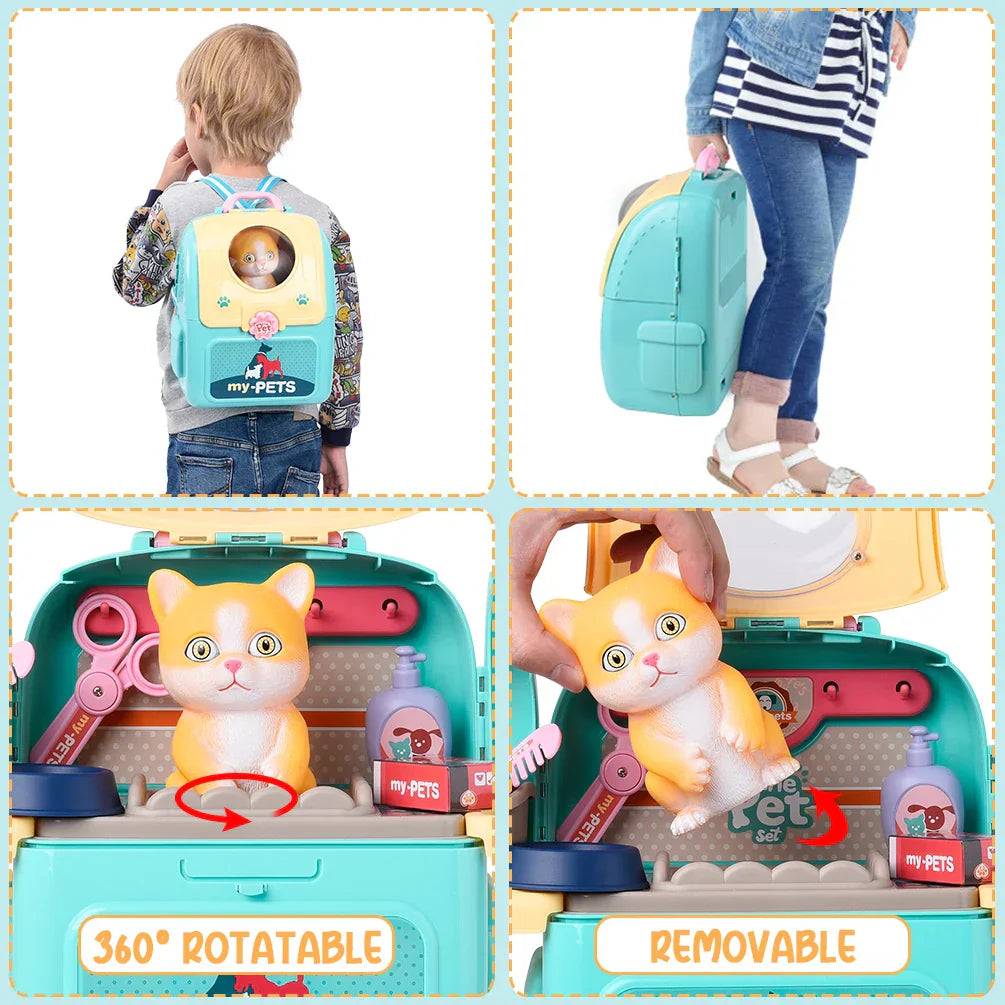 Pet Paradise - Portable Pet Grooming Set for Kids