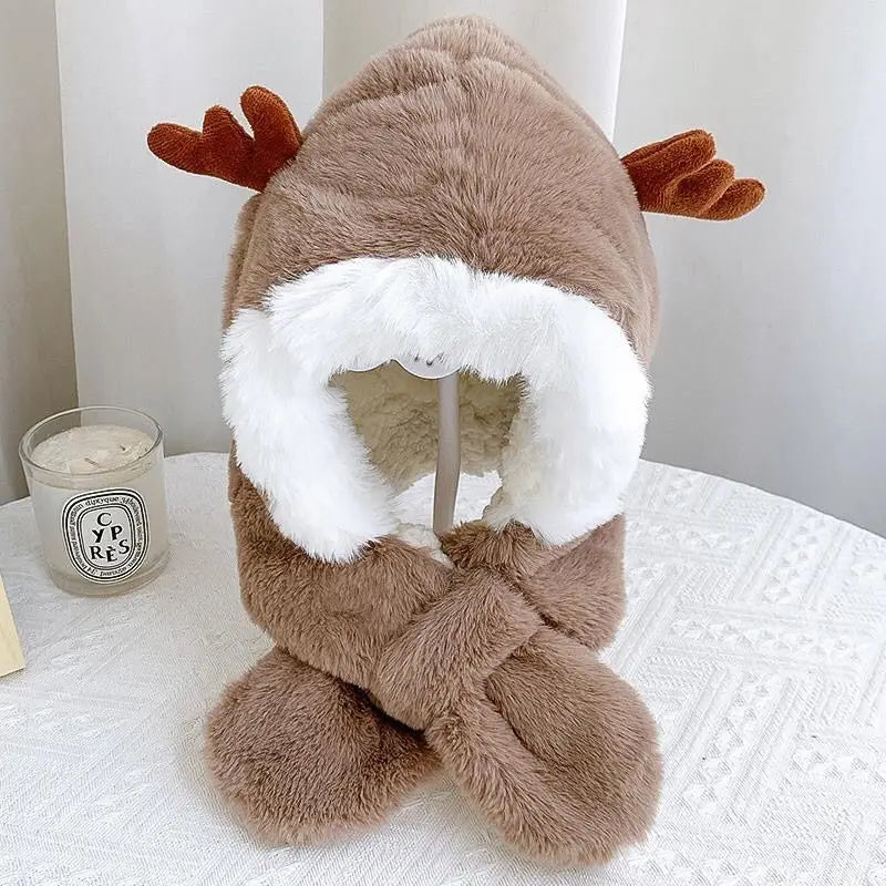 Mini Fashion Winter &amp; Shawl - Cute Hat and Shawl in One