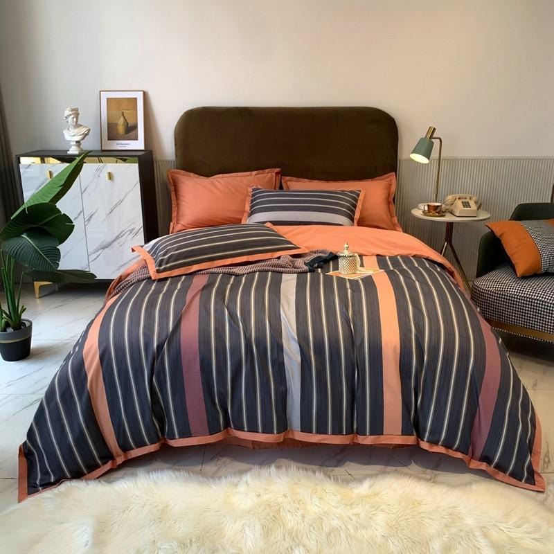Striplen - Luxe Egyptian Cotton Duvet Cover Set