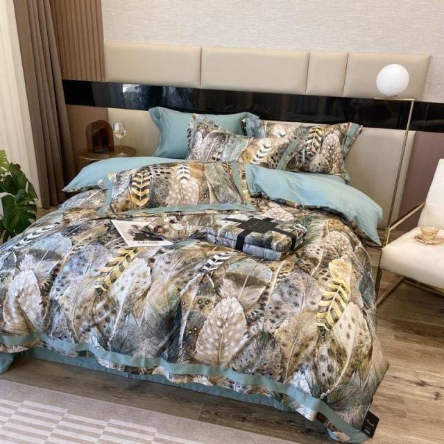 Feather Heathe – Luxury Egyptian Cotton Duvet Set
