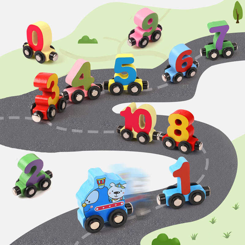 Magnetic Number Train - Learning Toy