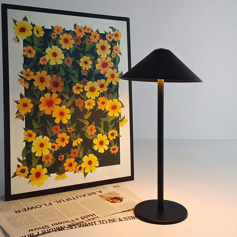 Elegant Wireless Desk Lamp with Adjustable Light and Luxurious Design