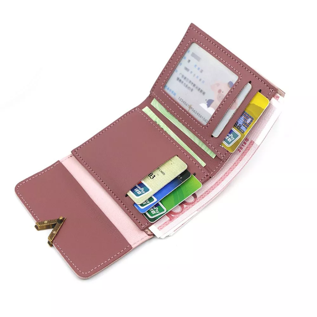VelvetCoin - Compact Leather Wallet for Women