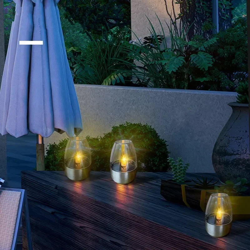 CandelaSoleil – Elegant Solar Lantern for Garden and Terrace