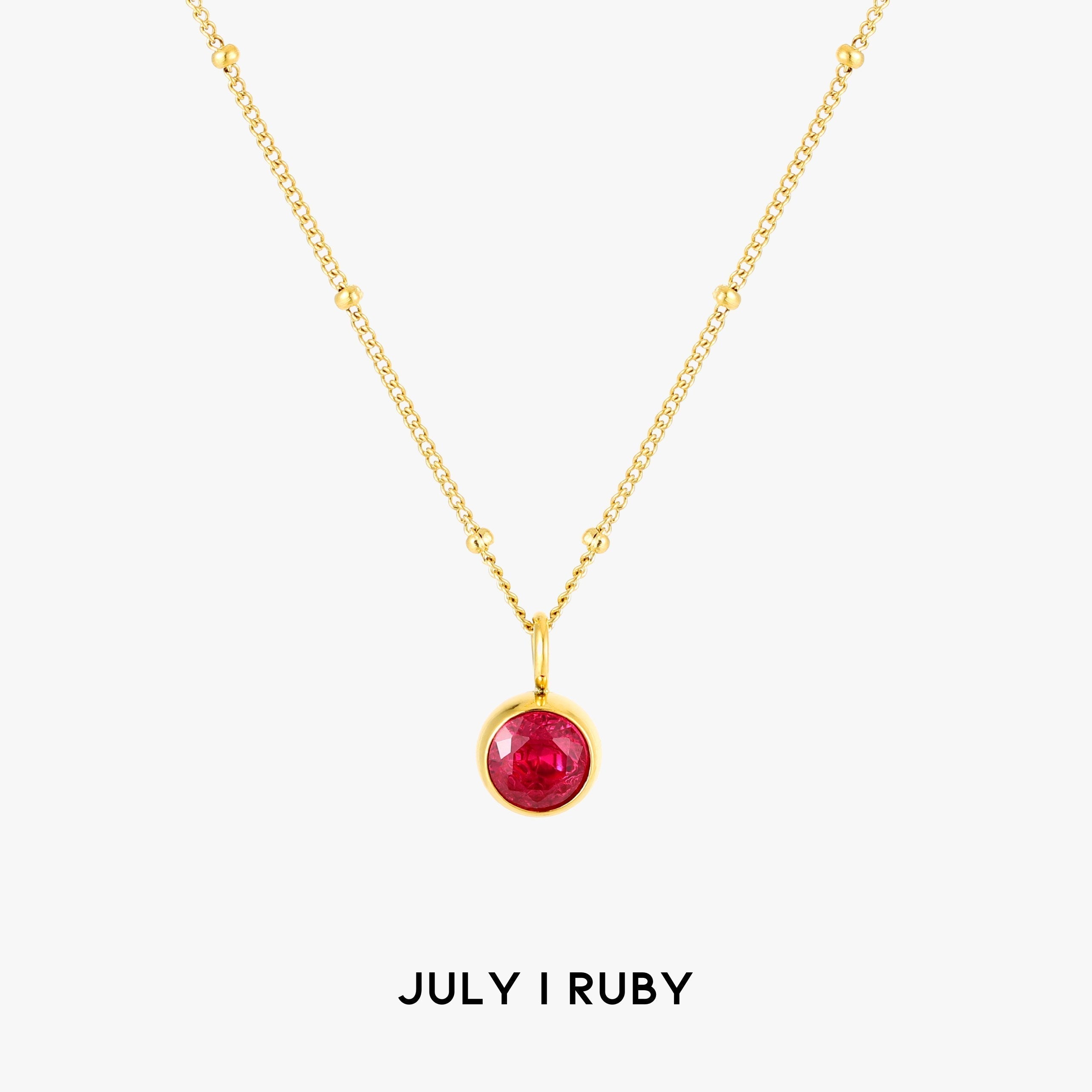 Aurora Birthstone Necklace - An Enchanting Connection